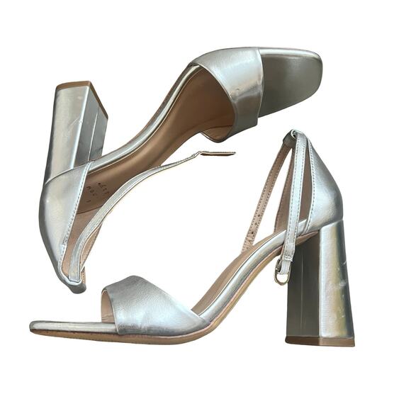A NEW DAY Shelly Heels Silver 7.5 - Picture 1 of 5